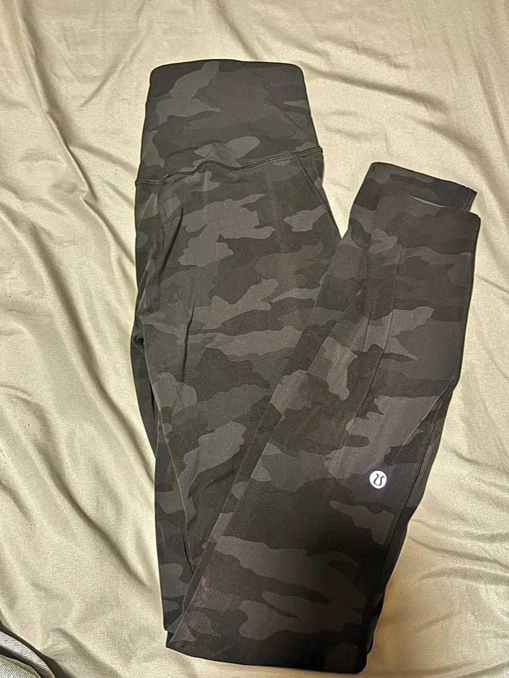 Lululemon Align High-Rise Pant 28" Camo Leggings Black & Gray